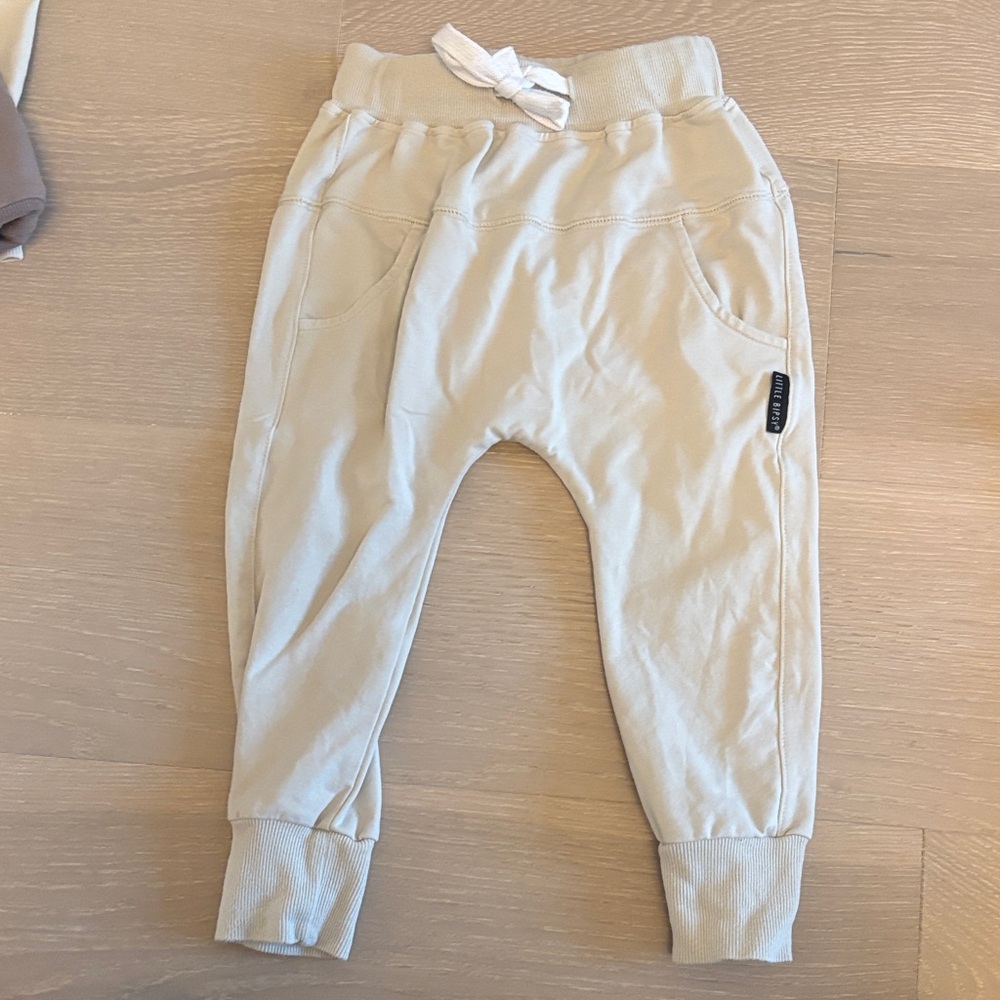 Little Bipsy Cream Kids Sweatpants